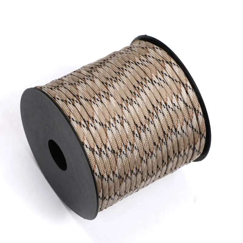 Army Green Black Paracord 550 Climbing Lanyard Tent Rope 4mm 7 Stand Lanyard Paracord Survival For Hiking Camping