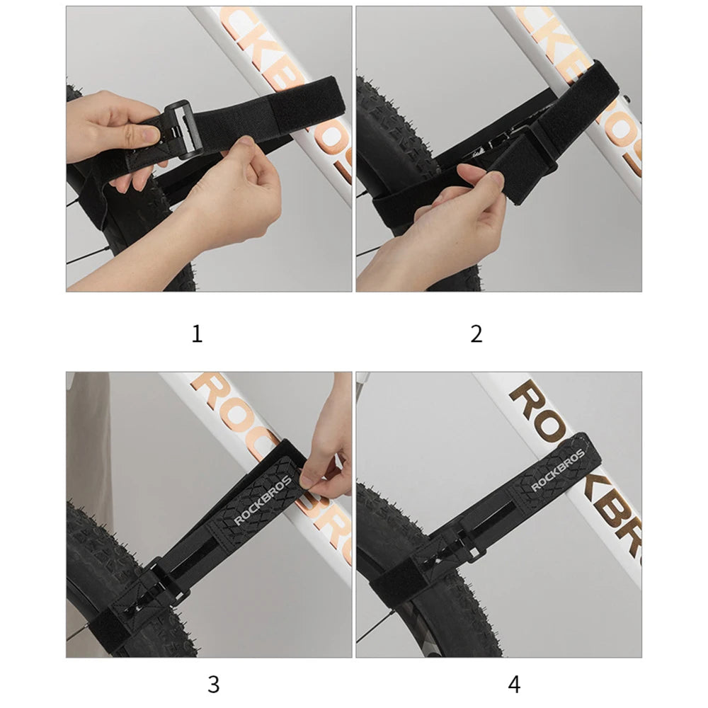 ROCKBROS Adjustable Luggage Outdoor Storage Accessories Convenient Multifunctional Strap Bicycle Tie Rope Anti-Slip