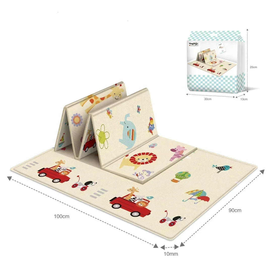 Large Size Foldable Baby Play Mat Double-sided Patterned Educational Children's Carpet Easy To Carry Baby Crawling Mat