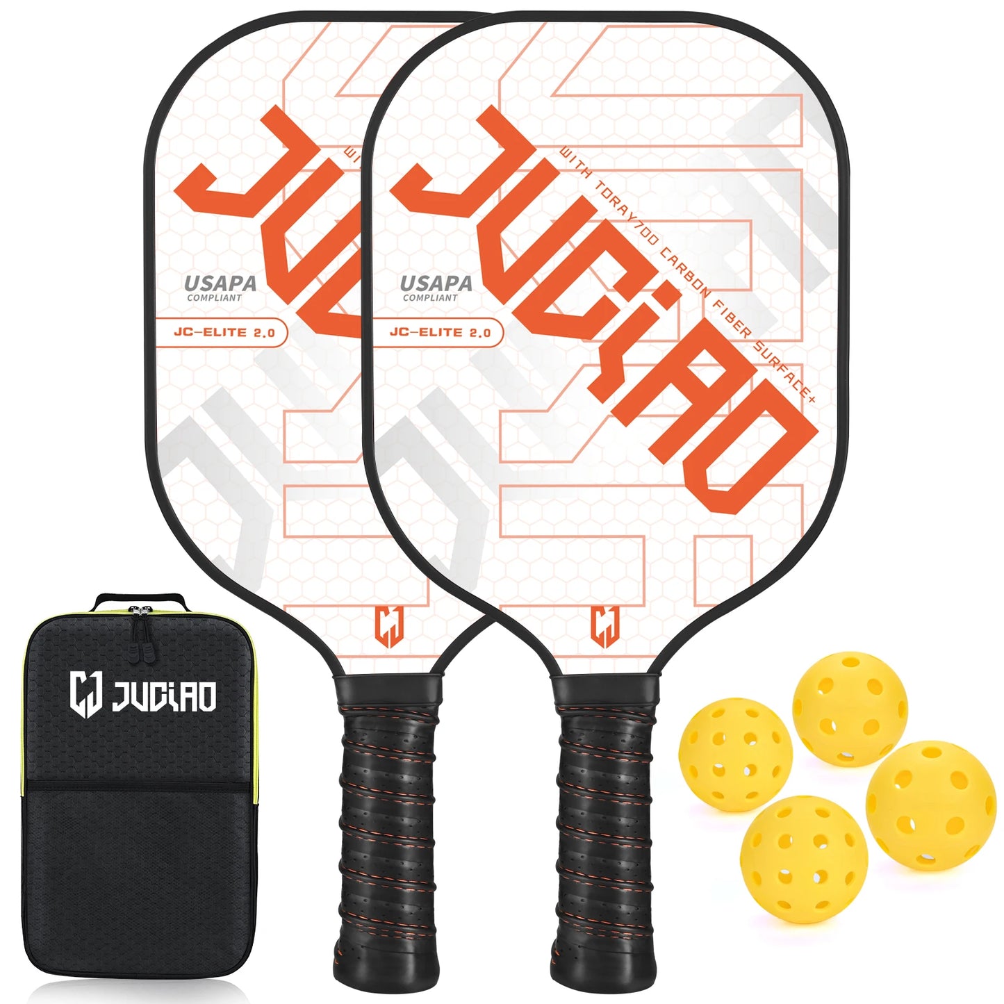 Pickleball Paddles Set USAPA Compliant Includes 4 Balls Pickleball Racket Sports Equipment Women Men Racket