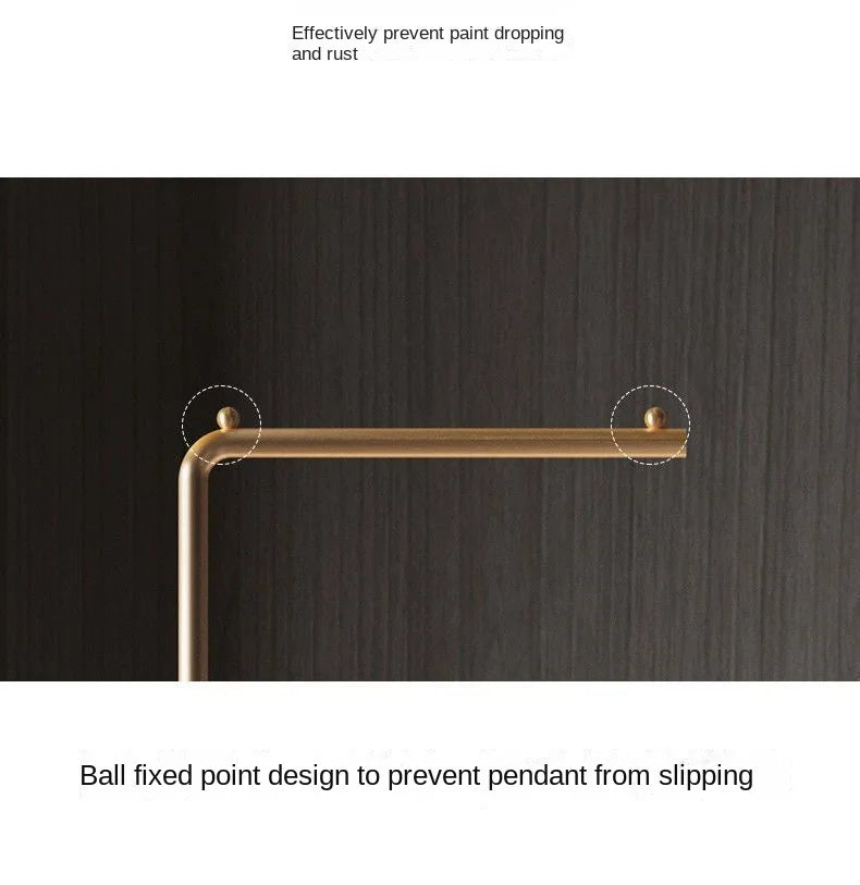 Scandinavian Modern Metal Valet Stand - Freestanding Multipurpose Suit Rack with Special Functions - Bedroom Clothing and Accessories