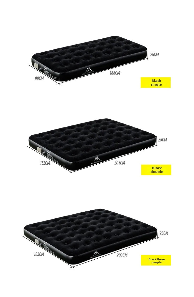 MOUNTAINHIKER Outdoor Inflatable Seating Mat Interior Air Mattress Mats Luxury Built-in Pump Thicken PVC Sleeping Bed Furniture