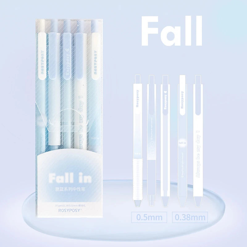 Mr. Paper Gradient Color Gel Pen Set INS Style Good-looking Pens for Writing Student Stationery Supplies Office Accessories