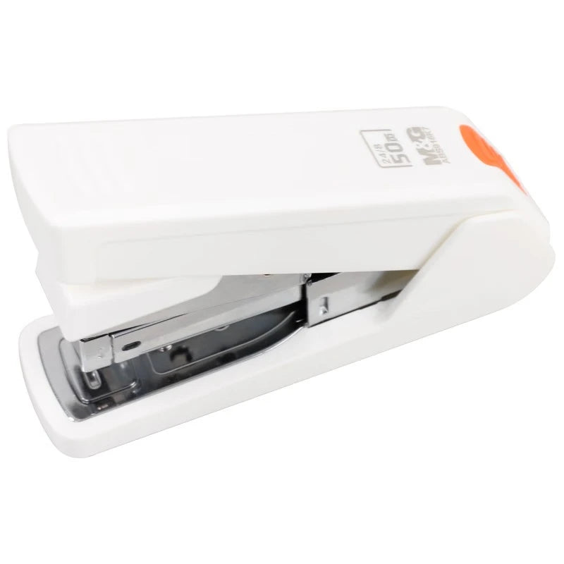 M&G 12# Desktop Stapler 50 Sheets Effort-Saving Portable Durable Office Supplies Business-type Stapler Black/White