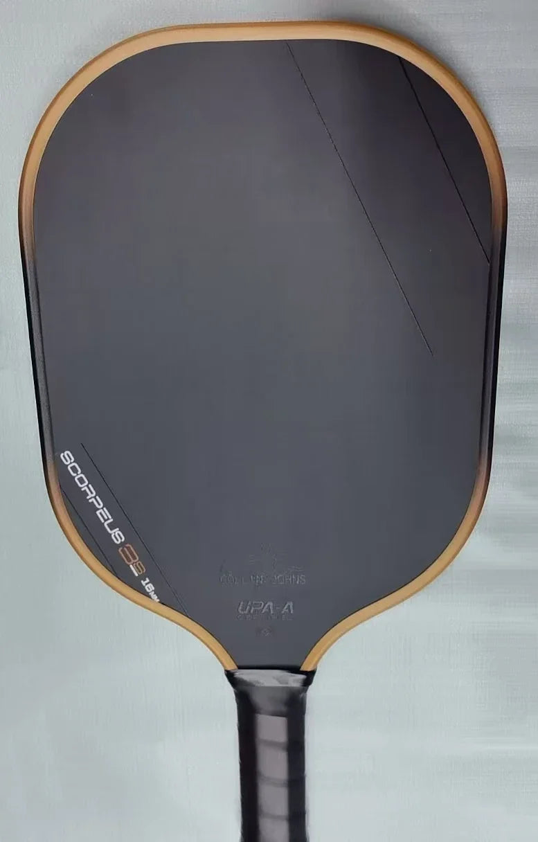 Scorpeus 3S Collin Johns Pickleball Paddle 16mm Thick Propulsion Core and Charged Carbon Surface Larger Sweet Spot