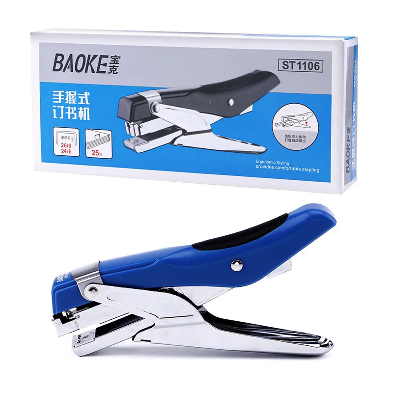 BAOKE ST1106 26/6 24/6 Hand Type Stapler With Staples