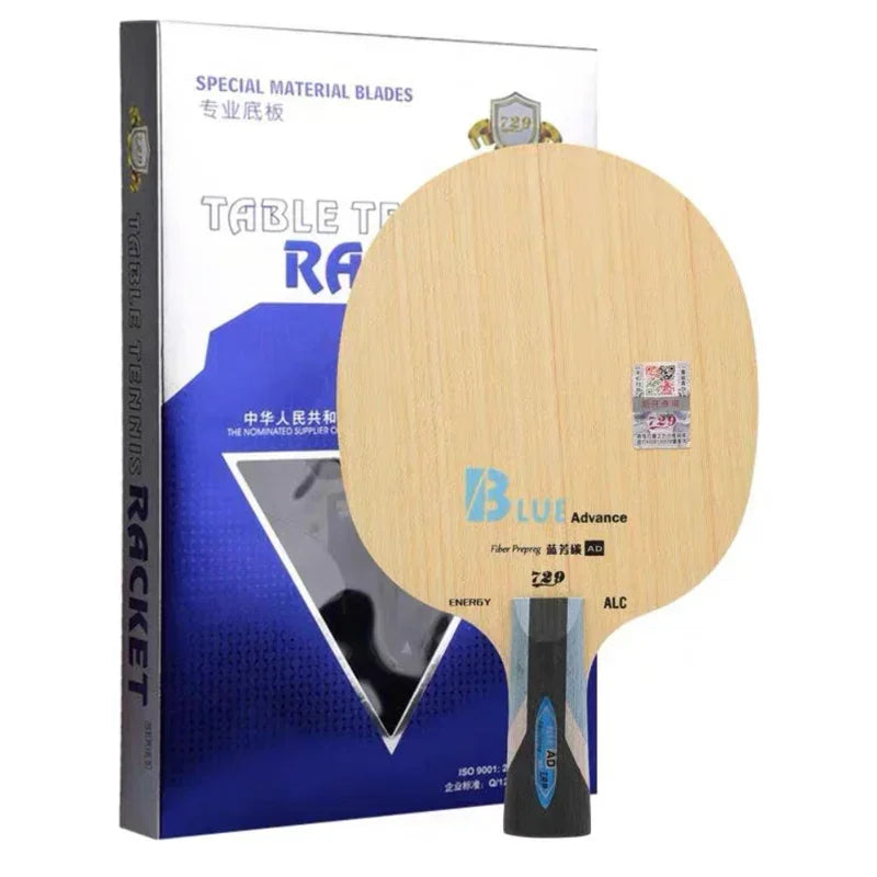 Original 729 Friendship Yellow ALC Table Tennis Blade 5 Wood 2 Arylate Carbon Professional Ping Pong Blade Blue ALC Offensive