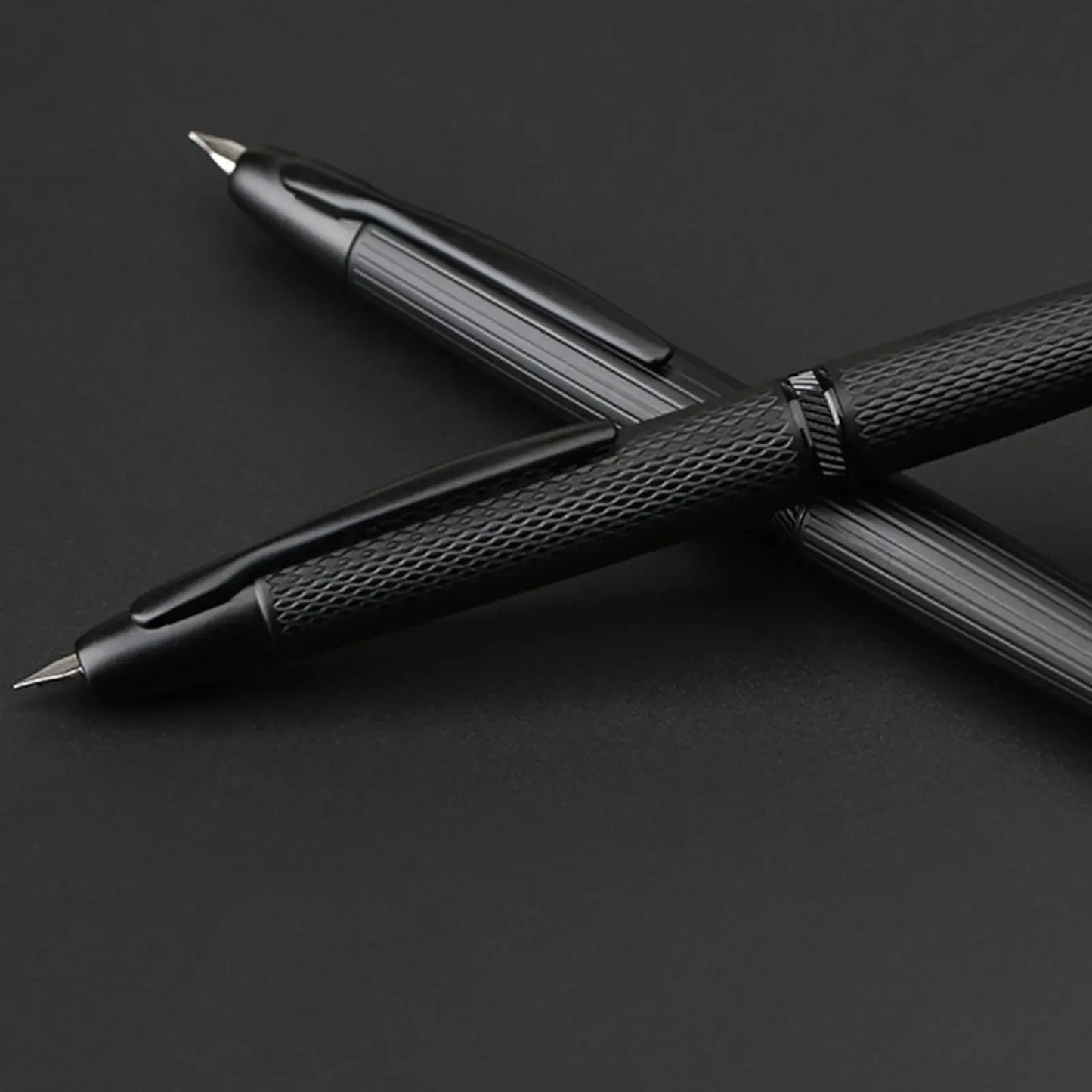 sliver Moonman A1 fountain pen Metal Press Iink pen Striped pattern EF 0.4MM Nibs writing gift pens for students office supplies
