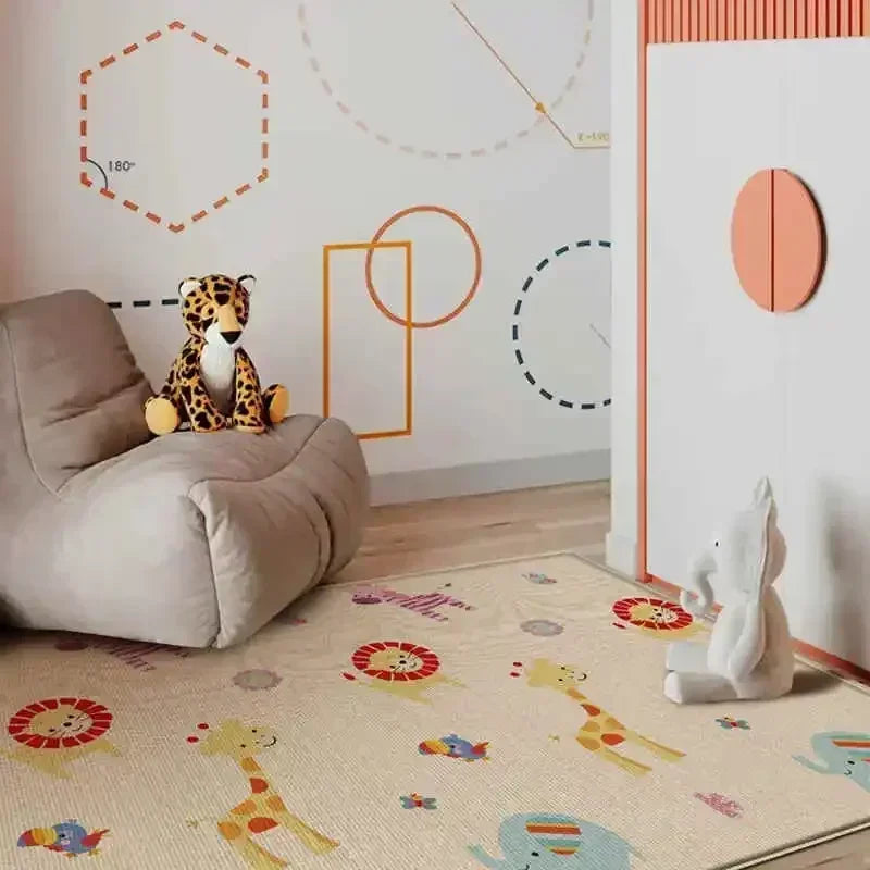 Large Size Foldable Baby Play Mat Double-sided Patterned Educational Children's Carpet Easy To Carry Baby Crawling Mat