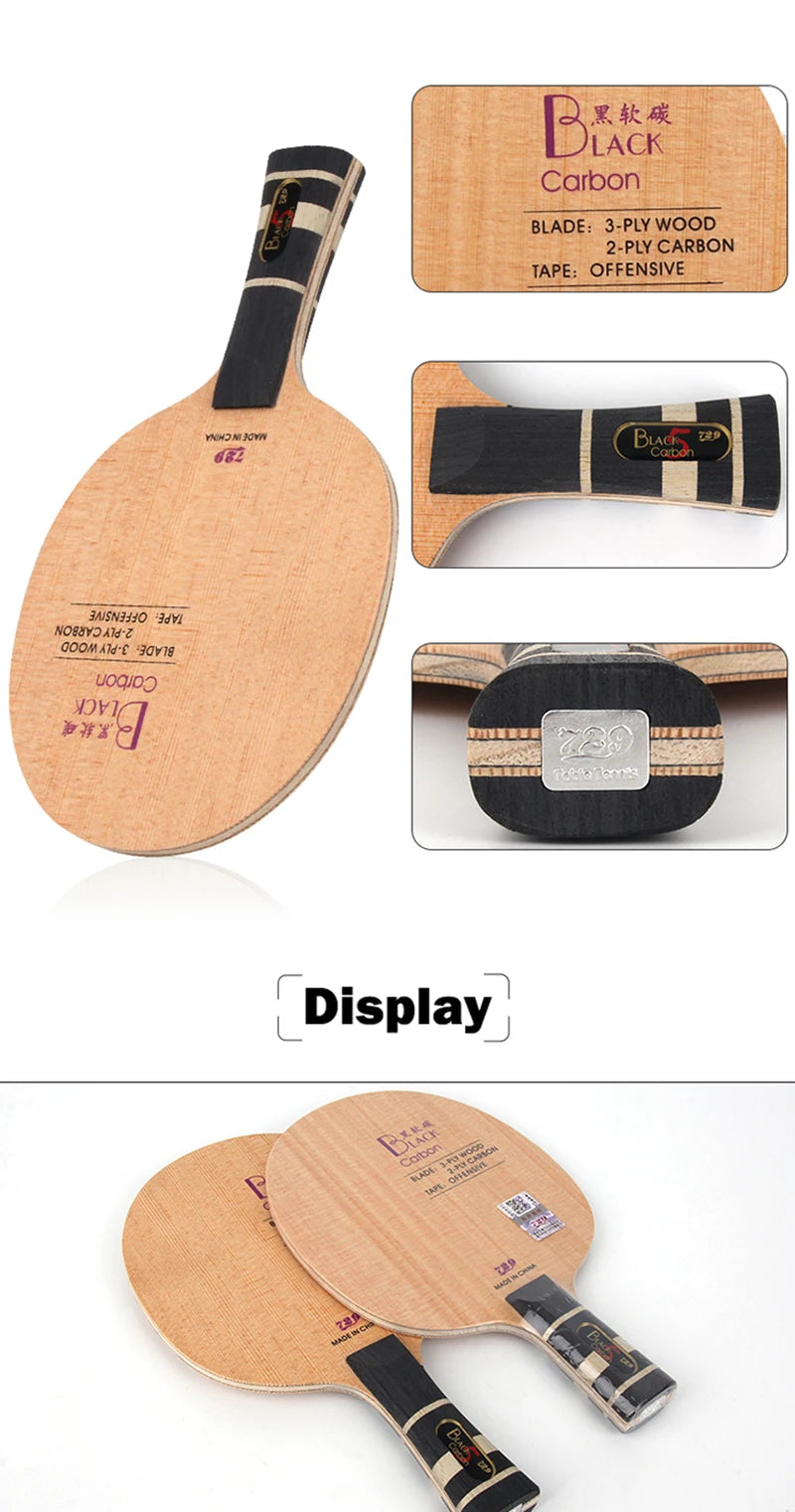 Original 729 Friendship Yellow ALC Table Tennis Blade 5 Wood 2 Arylate Carbon Professional Ping Pong Blade Blue ALC Offensive