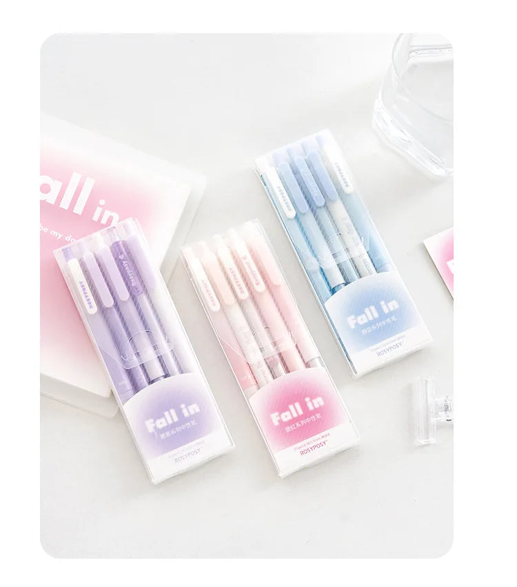 Mr. Paper Gradient Color Gel Pen Set INS Style Good-looking Pens for Writing Student Stationery Supplies Office Accessories