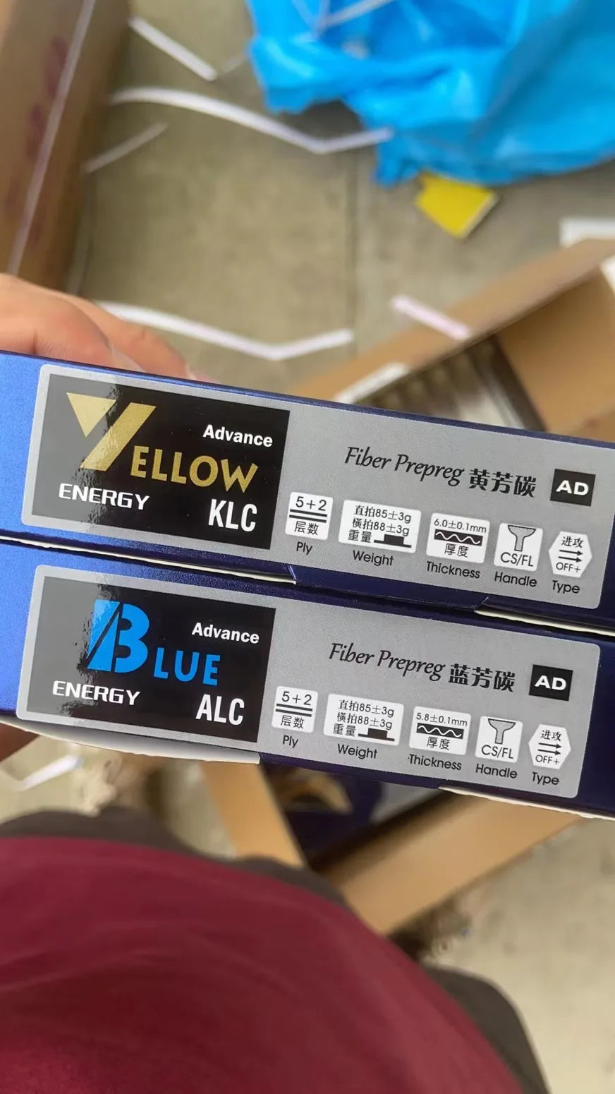 Original 729 Friendship Yellow ALC Table Tennis Blade 5 Wood 2 Arylate Carbon Professional Ping Pong Blade Blue ALC Offensive