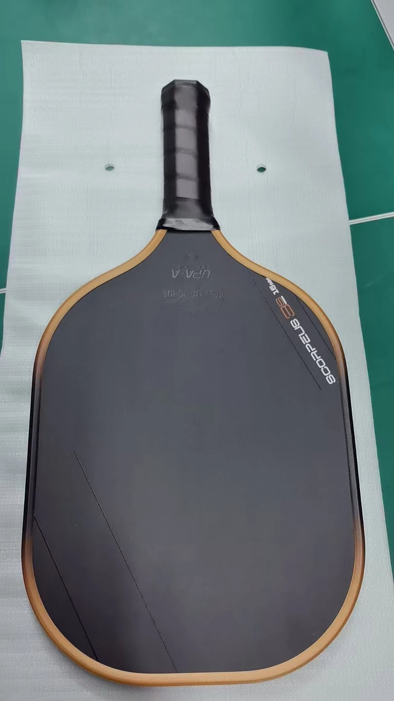 Scorpeus 3S Collin Johns Pickleball Paddle 16mm Thick Propulsion Core and Charged Carbon Surface Larger Sweet Spot