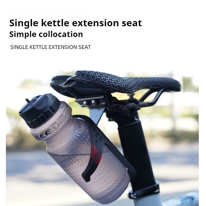 ENLEE Bicycle Water Bottle Cage Extension Bracket Aluminum Alloy Mountain Road Bike Water Bottle Saddle Conversion Seat