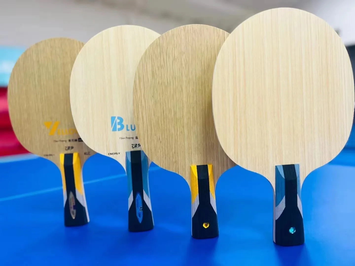 Original 729 Friendship Yellow ALC Table Tennis Blade 5 Wood 2 Arylate Carbon Professional Ping Pong Blade Blue ALC Offensive