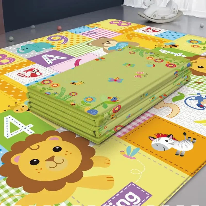 Large Size Foldable Baby Play Mat Double-sided Patterned Educational Children's Carpet Easy To Carry Baby Crawling Mat