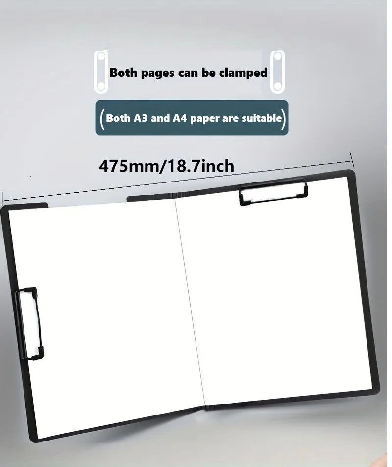 A4 File Folders, Documents Organizer, Clipboard Writing Cover, Paper Folder For Business & School, Stationery & Office Supplies