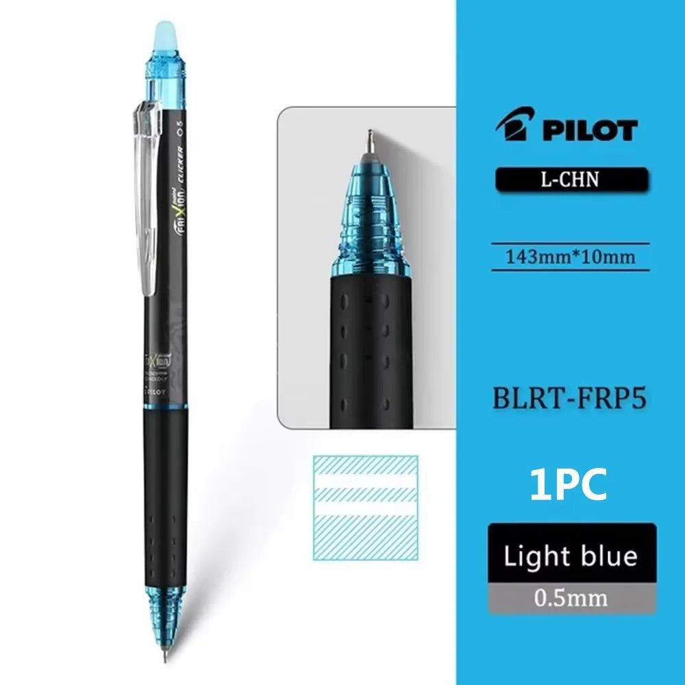 Japan Pilot Erasable Gel Pen BLRT-FRP5 New ST Tip Friction Erasable Colored Ink. 5mm School Cute Stationery Pens for Writing