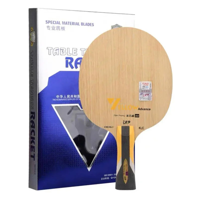 Original 729 Friendship Yellow ALC Table Tennis Blade 5 Wood 2 Arylate Carbon Professional Ping Pong Blade Blue ALC Offensive