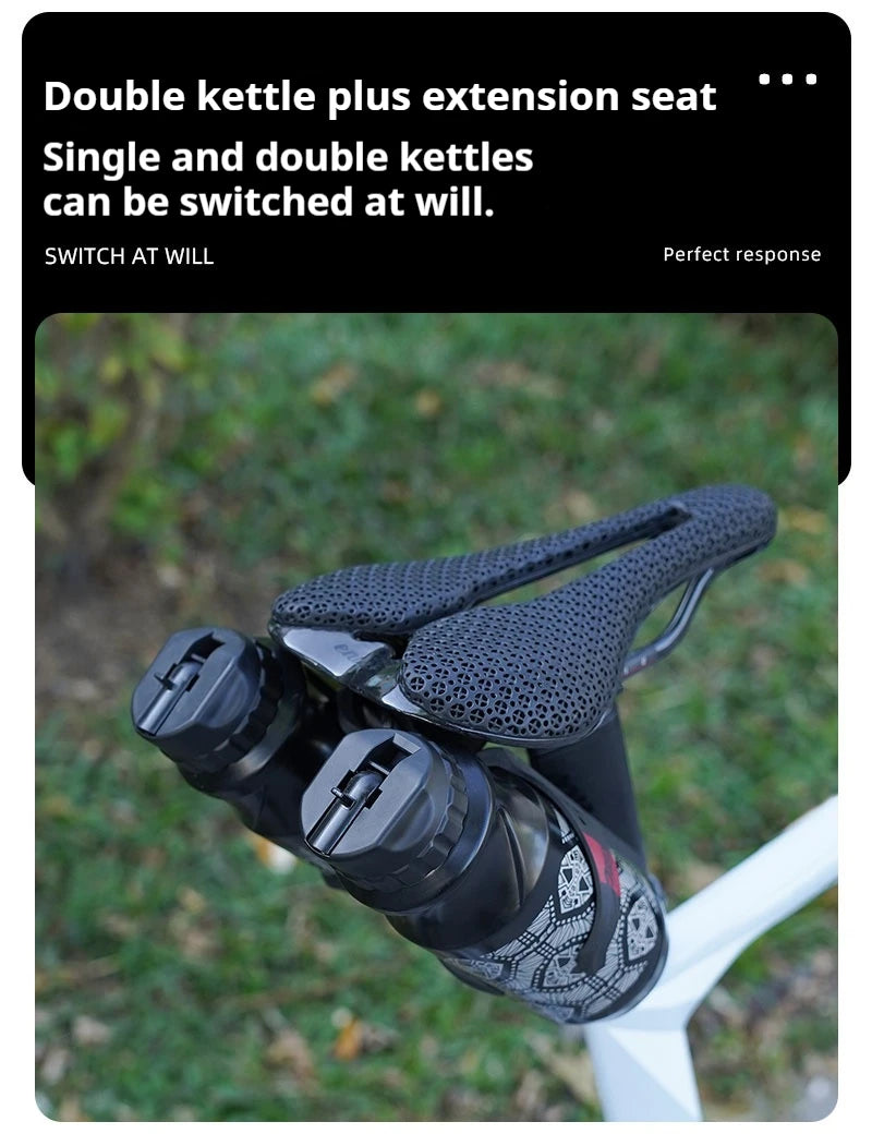 ENLEE Bicycle Water Bottle Cage Extension Bracket Aluminum Alloy Mountain Road Bike Water Bottle Saddle Conversion Seat