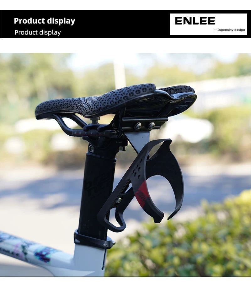 ENLEE Bicycle Water Bottle Cage Extension Bracket Aluminum Alloy Mountain Road Bike Water Bottle Saddle Conversion Seat
