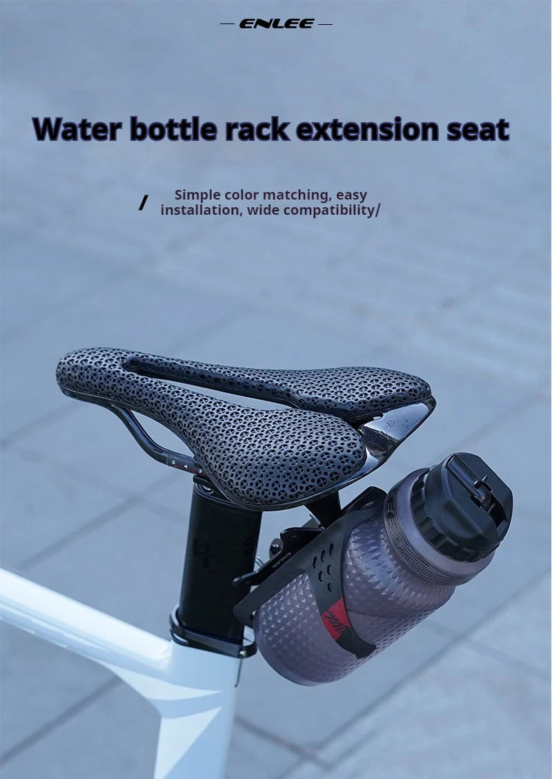 ENLEE Bicycle Water Bottle Cage Extension Bracket Aluminum Alloy Mountain Road Bike Water Bottle Saddle Conversion Seat