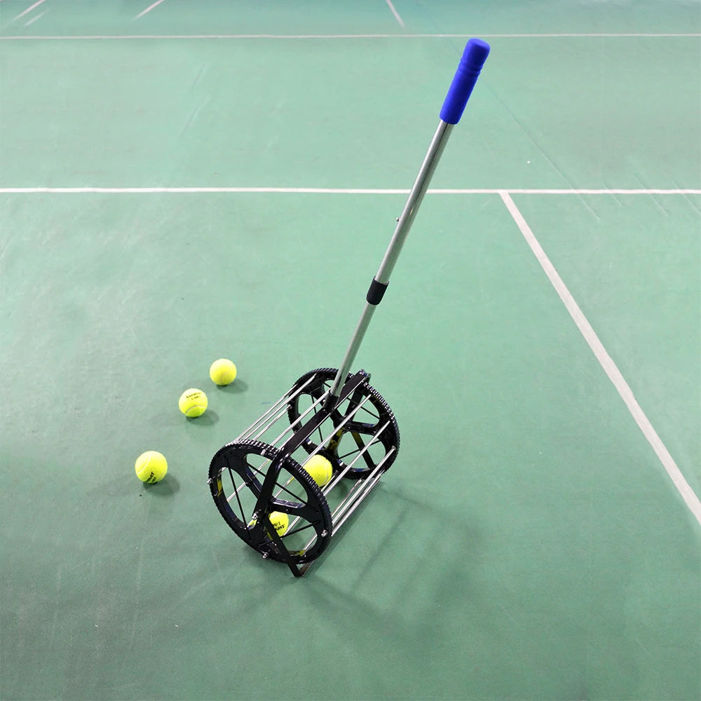 Tennis Ball Picker Container Racket Beach Tennis Ball Picker Telescopic Stainless Steel Table Tennis Badminton Picking Collector