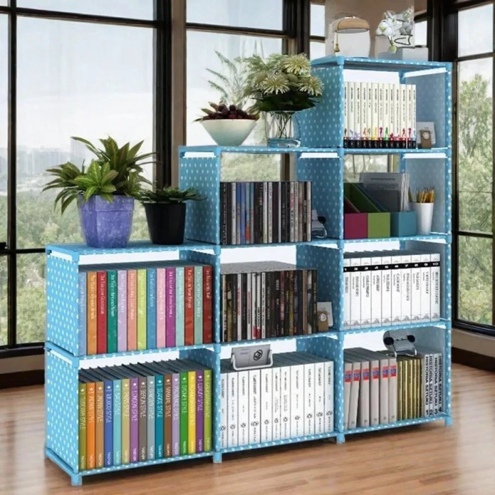 Multi-layer Simple Assembled Bookshelf Easy To Assemble Closet Storage Cabinet Portable Children's Sundries Shelf Save Space
