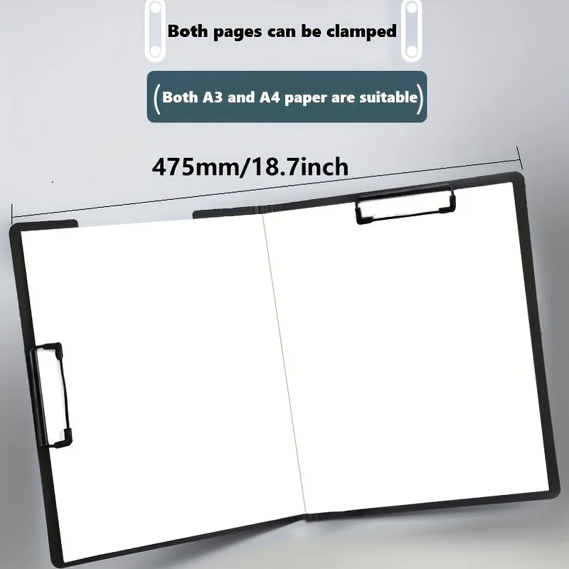 A4 File Folders, Documents Organizer, Clipboard Writing Cover, Paper Folder For Business & School, Stationery & Office Supplies