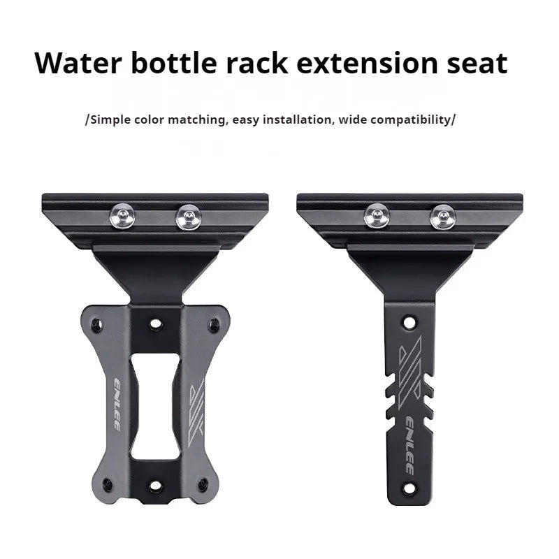 ENLEE Bicycle Water Bottle Cage Extension Bracket Aluminum Alloy Mountain Road Bike Water Bottle Saddle Conversion Seat
