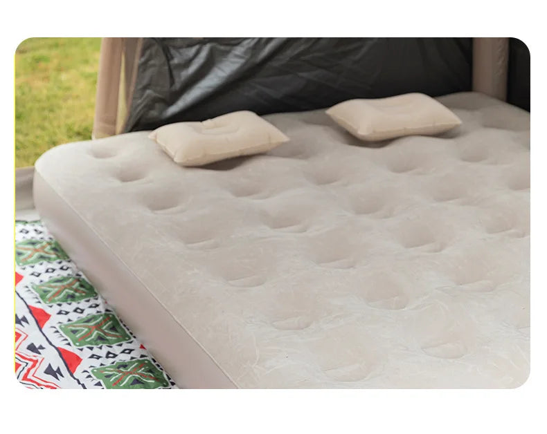 MOUNTAINHIKER Outdoor Inflatable Seating Mat Interior Air Mattress Mats Luxury Built-in Pump Thicken PVC Sleeping Bed Furniture