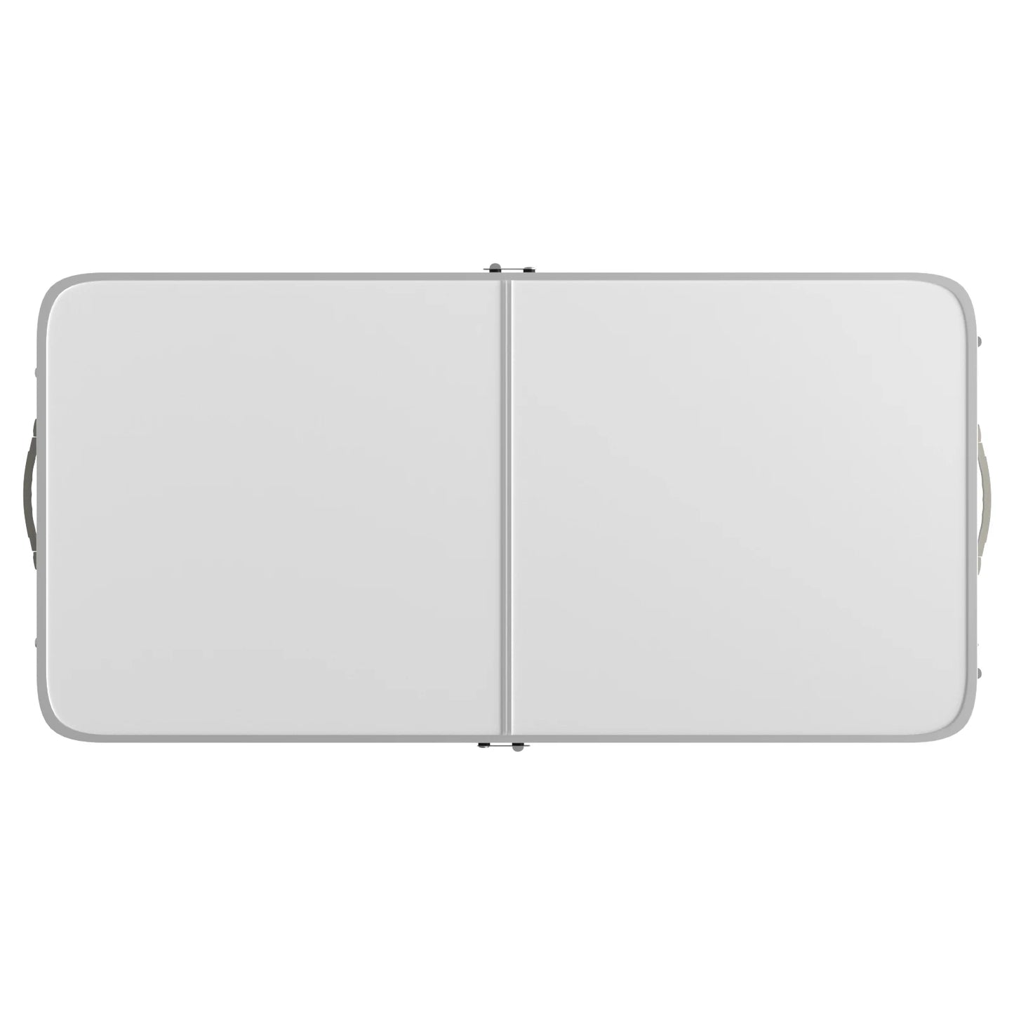 Folding outdoor camping table portable table adjustable height with carry handle folding picnic table white 120x60 cm