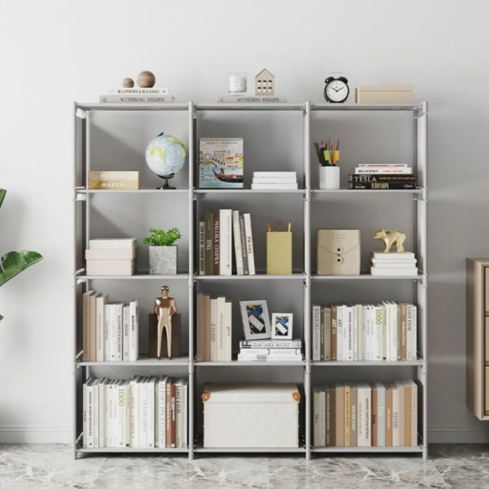 Multi-layer Simple Assembled Bookshelf Easy To Assemble Closet Storage Cabinet Portable Children's Sundries Shelf Save Space
