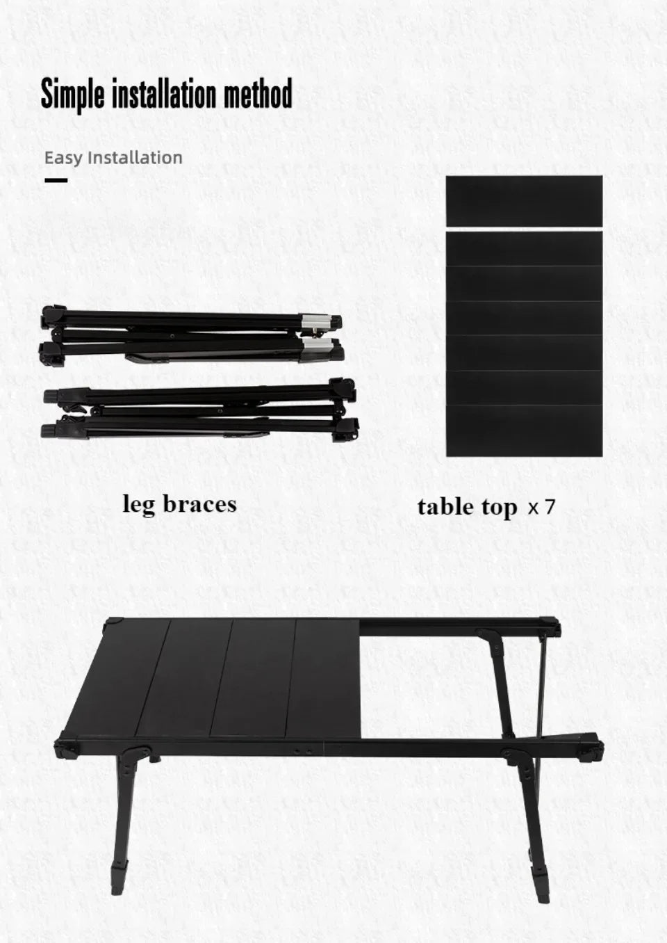 Folding Camping Table Outdoor Portable Picnic Table Aluminum Alloy Adjustable Igt Table Convenient Low Rectangular Side Tables