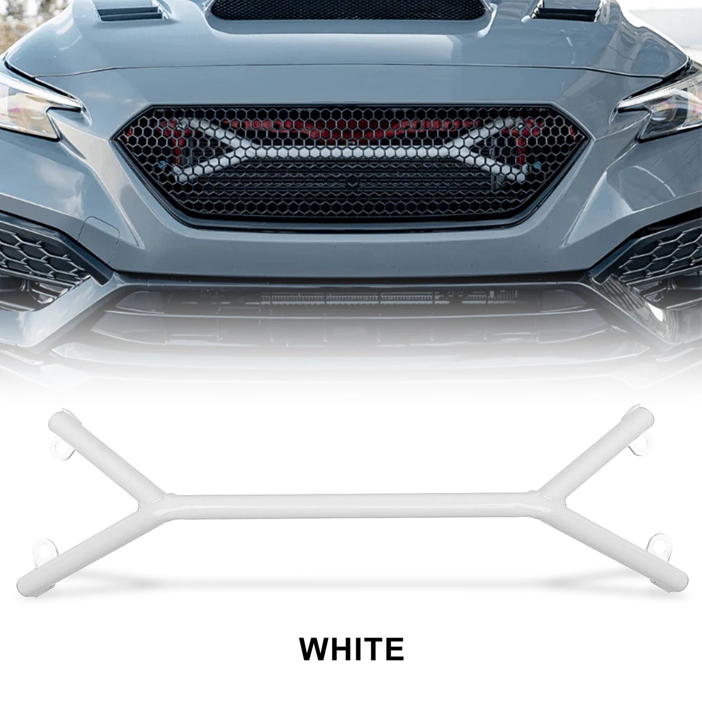 New Exterior Accessories Front Brace Bar Member Chassis Strut Brace 75cm 29.53" For 2022 2023 2024 Subaru WRX VB Red White Gray