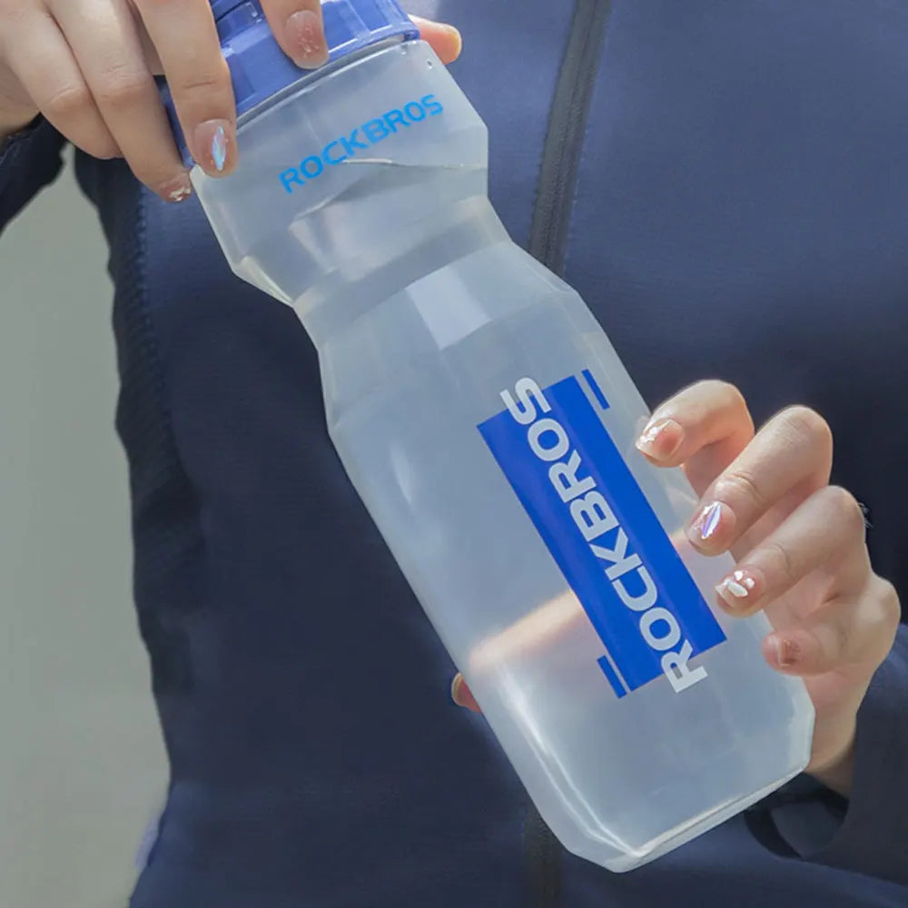 ROCKBROS Bicycle Water Bottle Plastic Outdoor Running Sports Squeeze Mug Cycling Kettle Bike Cup with Bottle Bracket