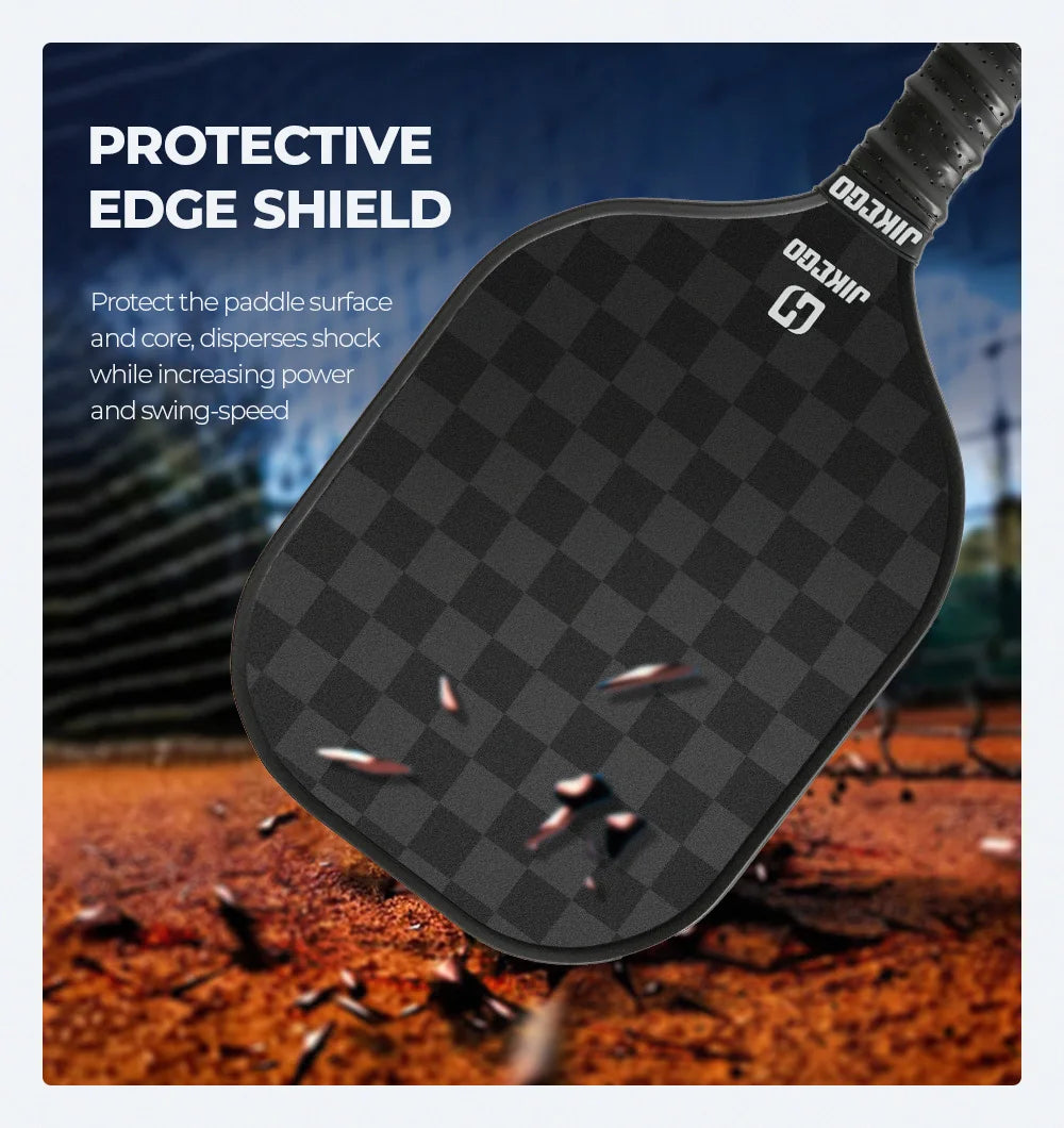 JIKEGO 18K Carbon Fiber Pickleball Paddle 2023 16mm Professional Pickle Ball Racket Racquet Men Women Child