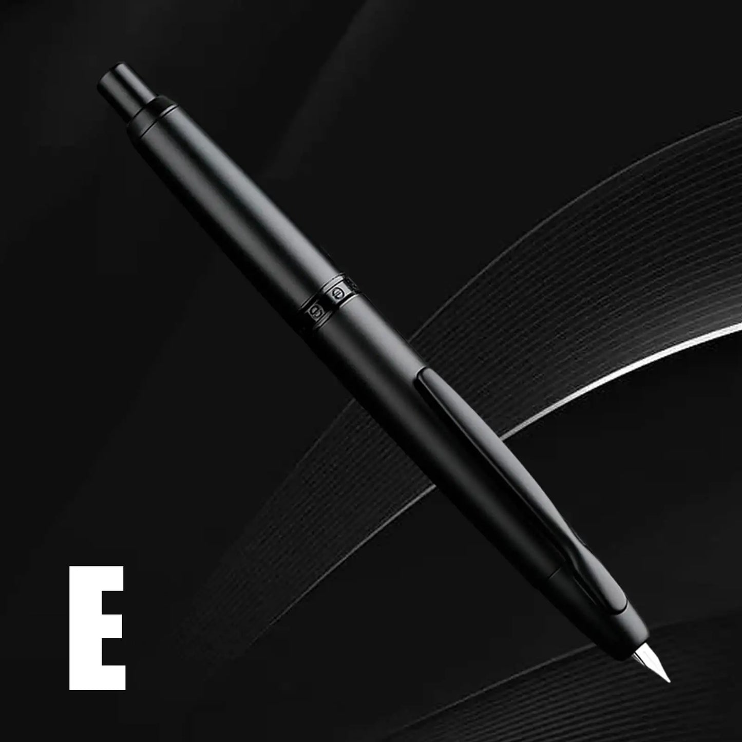 sliver Moonman A1 fountain pen Metal Press Iink pen Striped pattern EF 0.4MM Nibs writing gift pens for students office supplies
