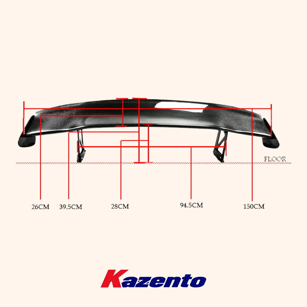 For Honda S2000 SPON Style Carbon Fiber Rear Trunk Boot Roof Spoiler Wing Lip