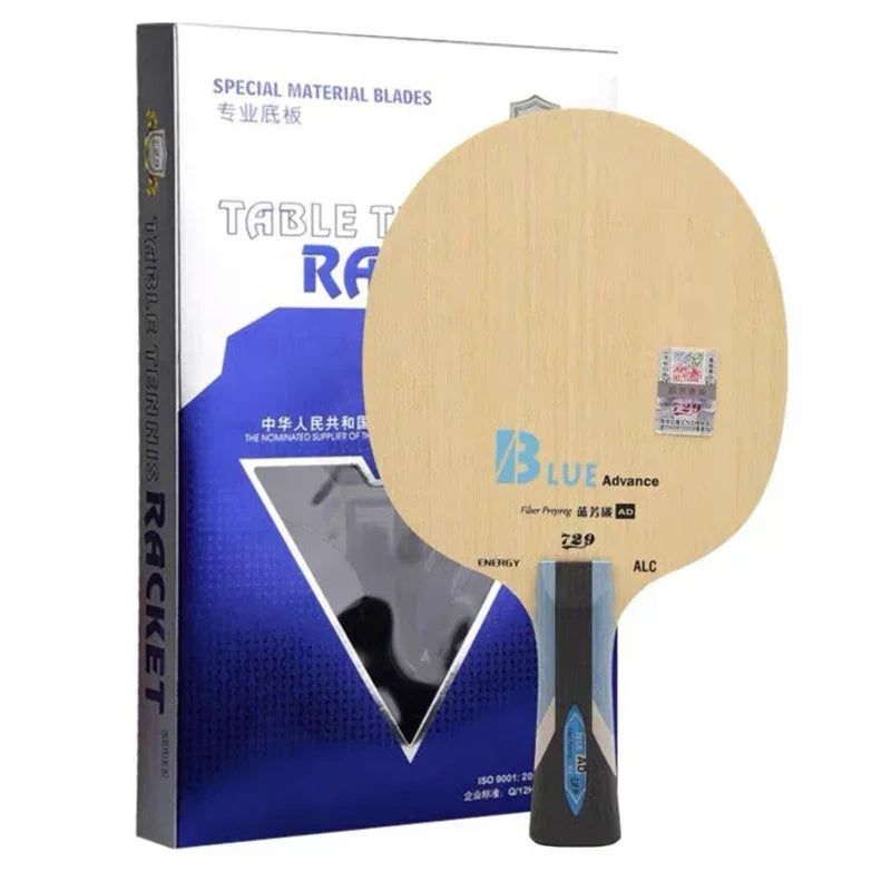 Original 729 Friendship Yellow ALC Table Tennis Blade 5 Wood 2 Arylate Carbon Professional Ping Pong Blade Blue ALC Offensive