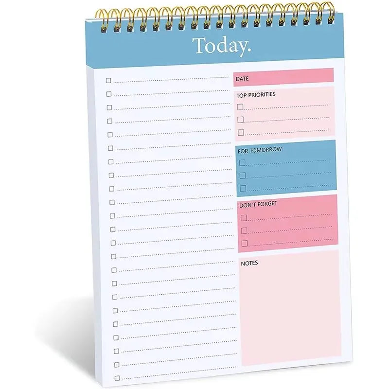A5 To Do List Notepad Undated Daily Planner Notebook Stationery Teacher Gift Diary Campus Agenda Office Supplies 50 sheets