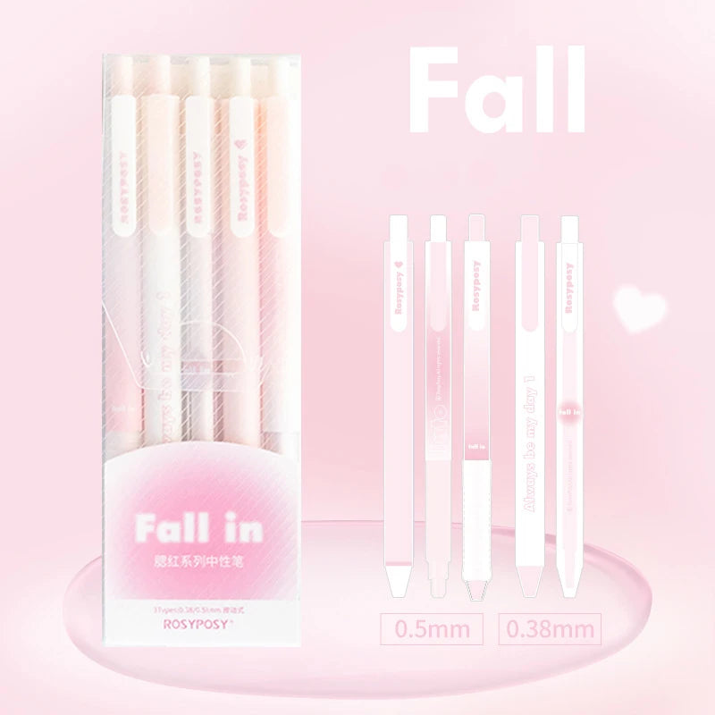 Mr. Paper Gradient Color Gel Pen Set INS Style Good-looking Pens for Writing Student Stationery Supplies Office Accessories