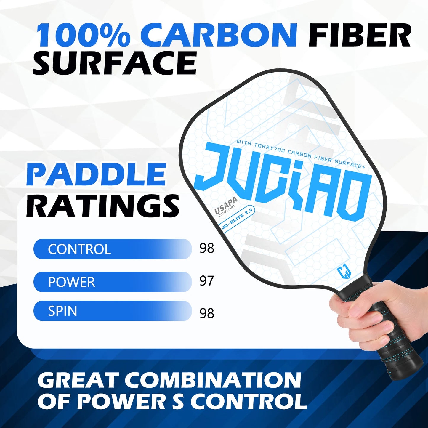 Pickleball Paddles Set USAPA Compliant Includes 4 Balls Pickleball Racket Sports Equipment Women Men Racket
