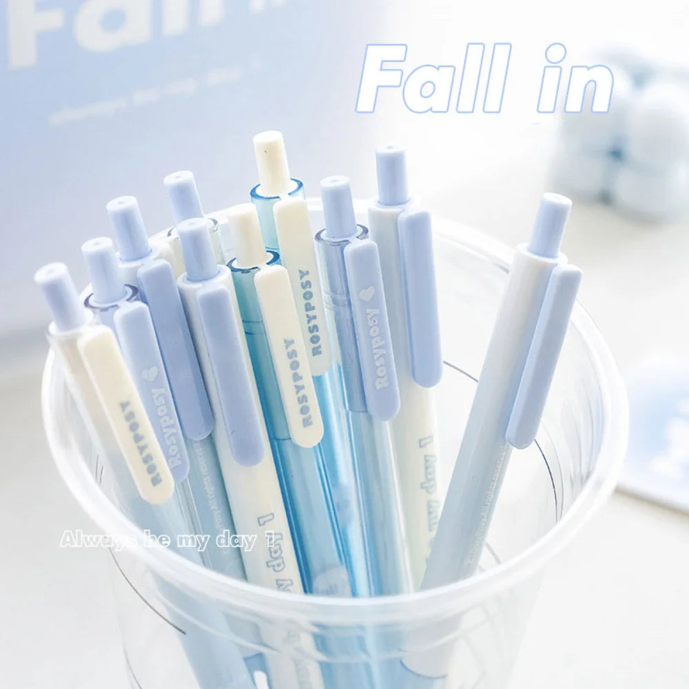 Mr. Paper Gradient Color Gel Pen Set INS Style Good-looking Pens for Writing Student Stationery Supplies Office Accessories
