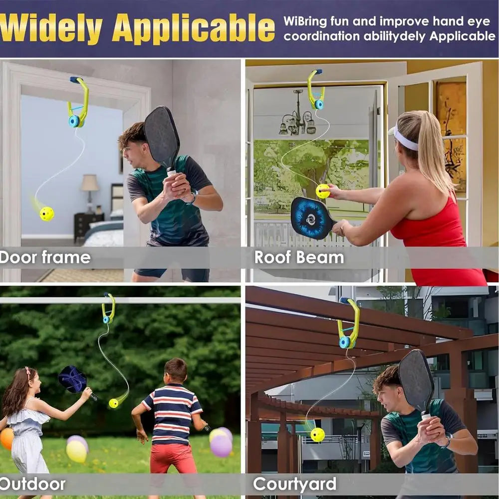Door Pickleball Games Over The Door Adjustable Doorway Game Pickleball Trainer Doorjam Pickleball Kit For Home Games