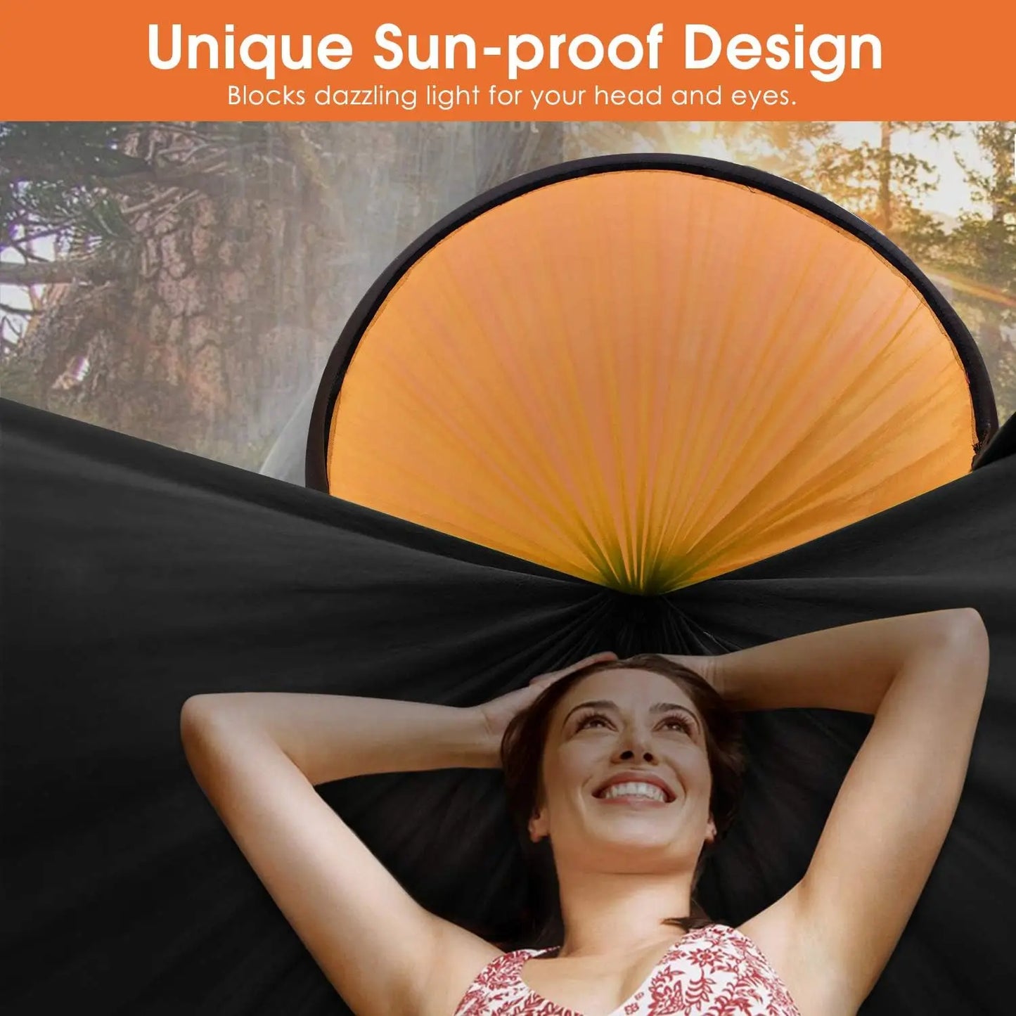 3 in 1 Camping Hammock with Mosquito Mesh Automatic Quick Opening Nylon Hammock Anti-Mosquito hanging Hammock tent for Outdoor