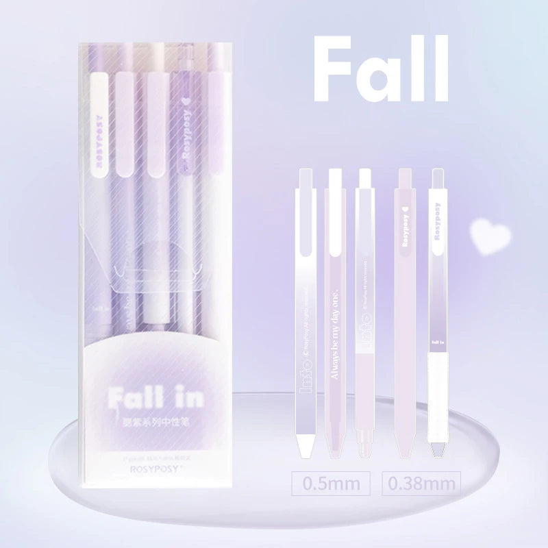 Mr. Paper Gradient Color Gel Pen Set INS Style Good-looking Pens for Writing Student Stationery Supplies Office Accessories
