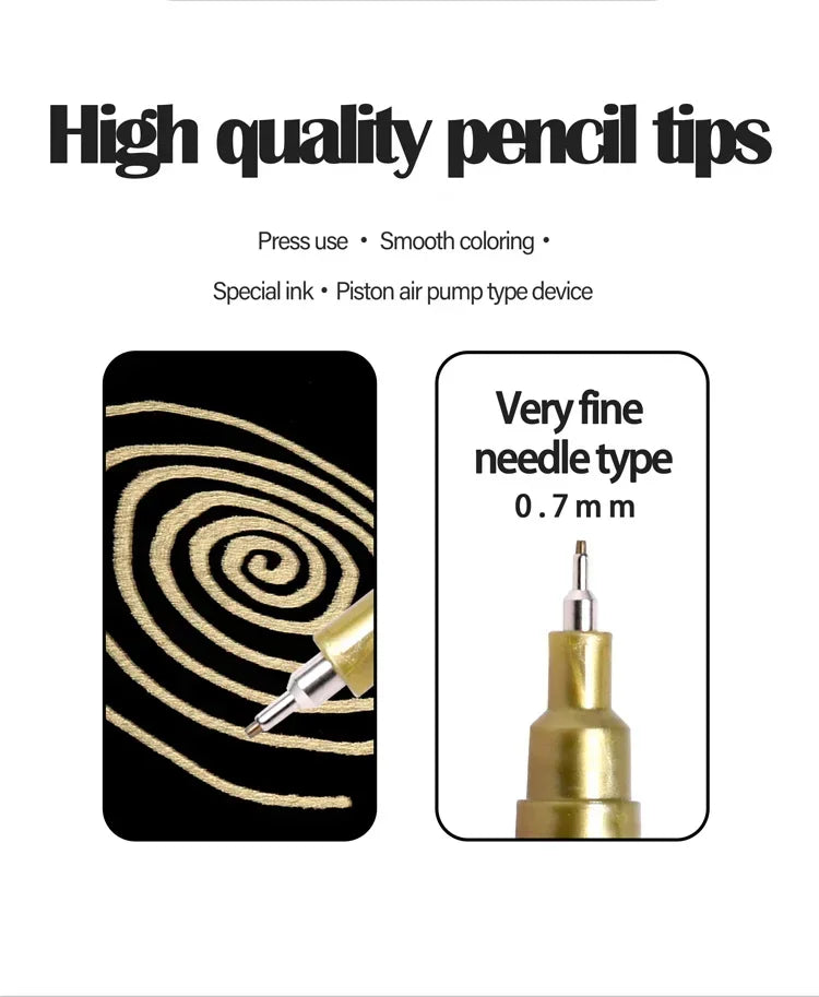 4Pcs/set Oil Based White Black Permanent Paint Markers Pens 0.7mm Extra Fine Waterproof, for Rock Painting, Wood, Metal, Canvas