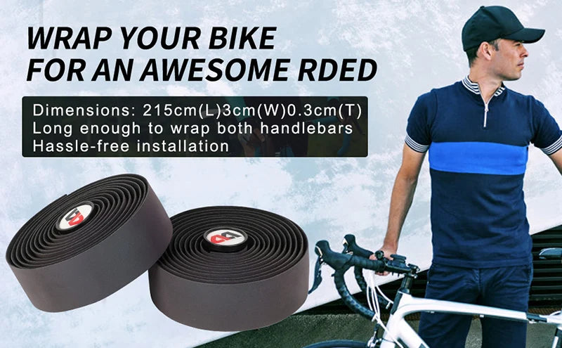 WEST BIKING Bicycle Handlebar Strap Reflective Discolor Bike Handlebar Tape Anti-slip Shock-absorption Handle Strap Cycling Part