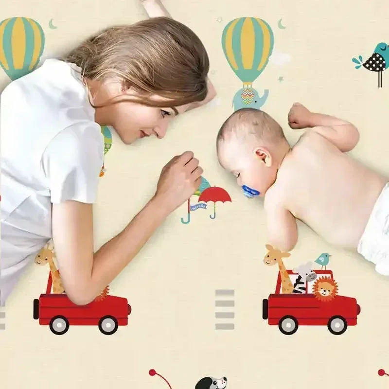 Large Size Foldable Baby Play Mat Double-sided Patterned Educational Children's Carpet Easy To Carry Baby Crawling Mat